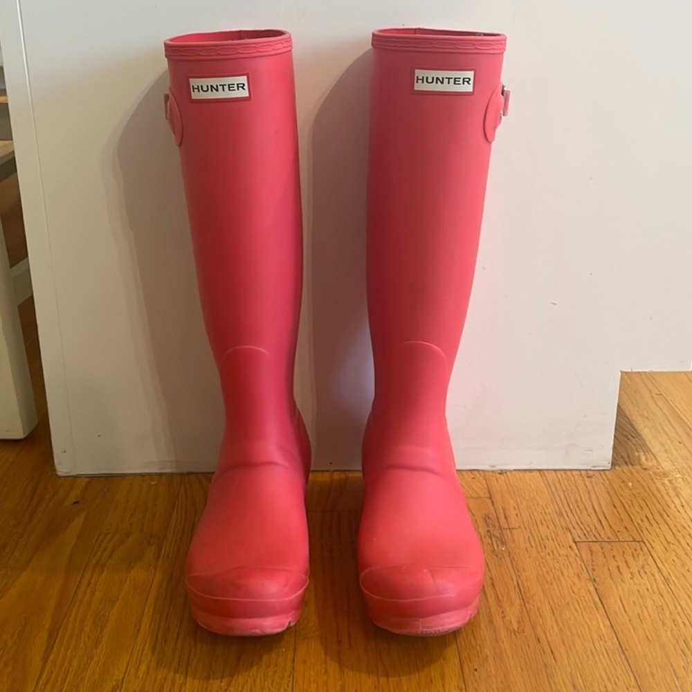 Hunter Pink Original Tall Rain Boots